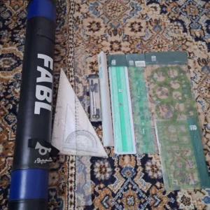 لوازم هنری قلم مو و اب رنگ و جارنگ و کاردک